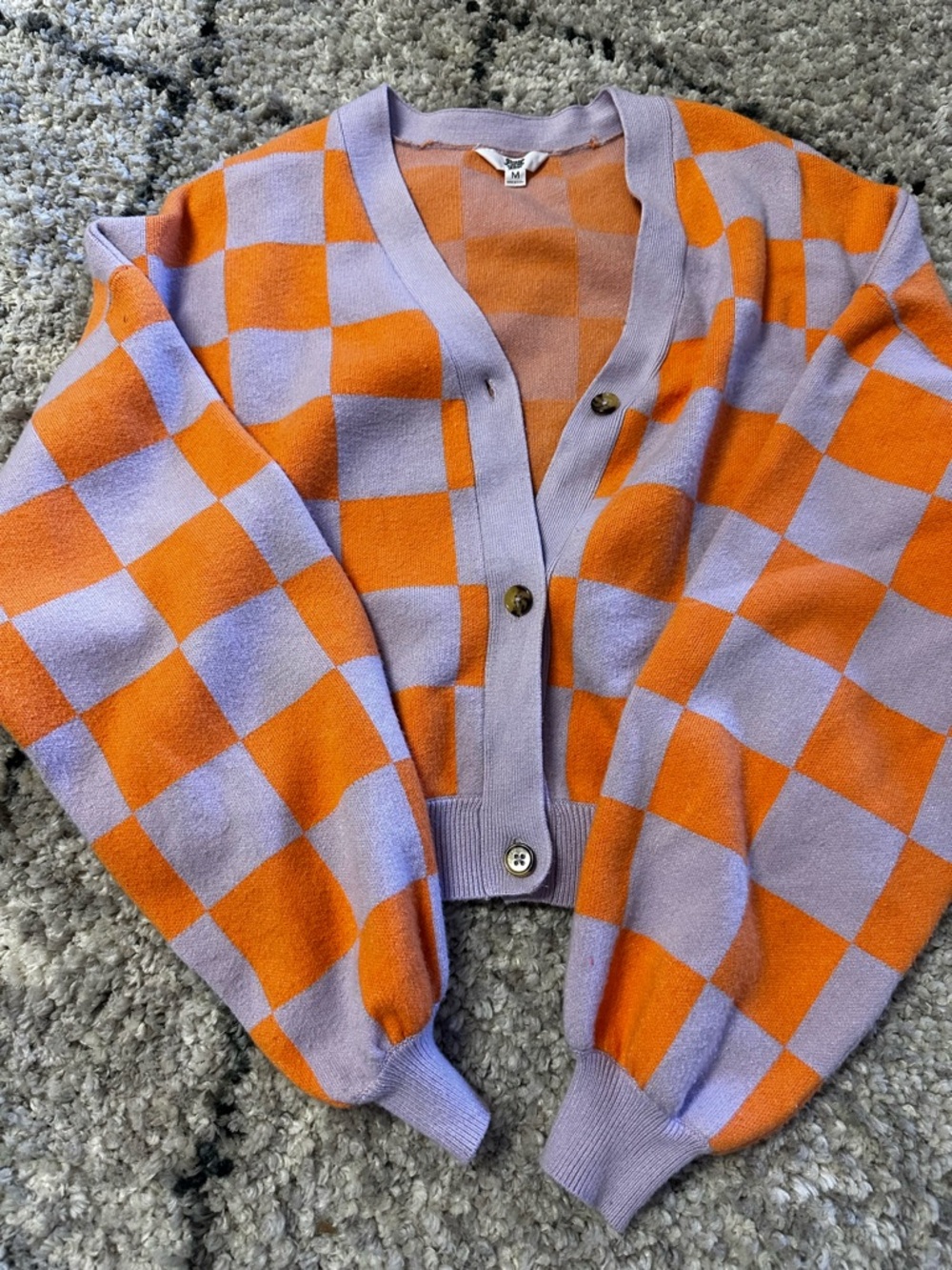 Checkered Cardigan